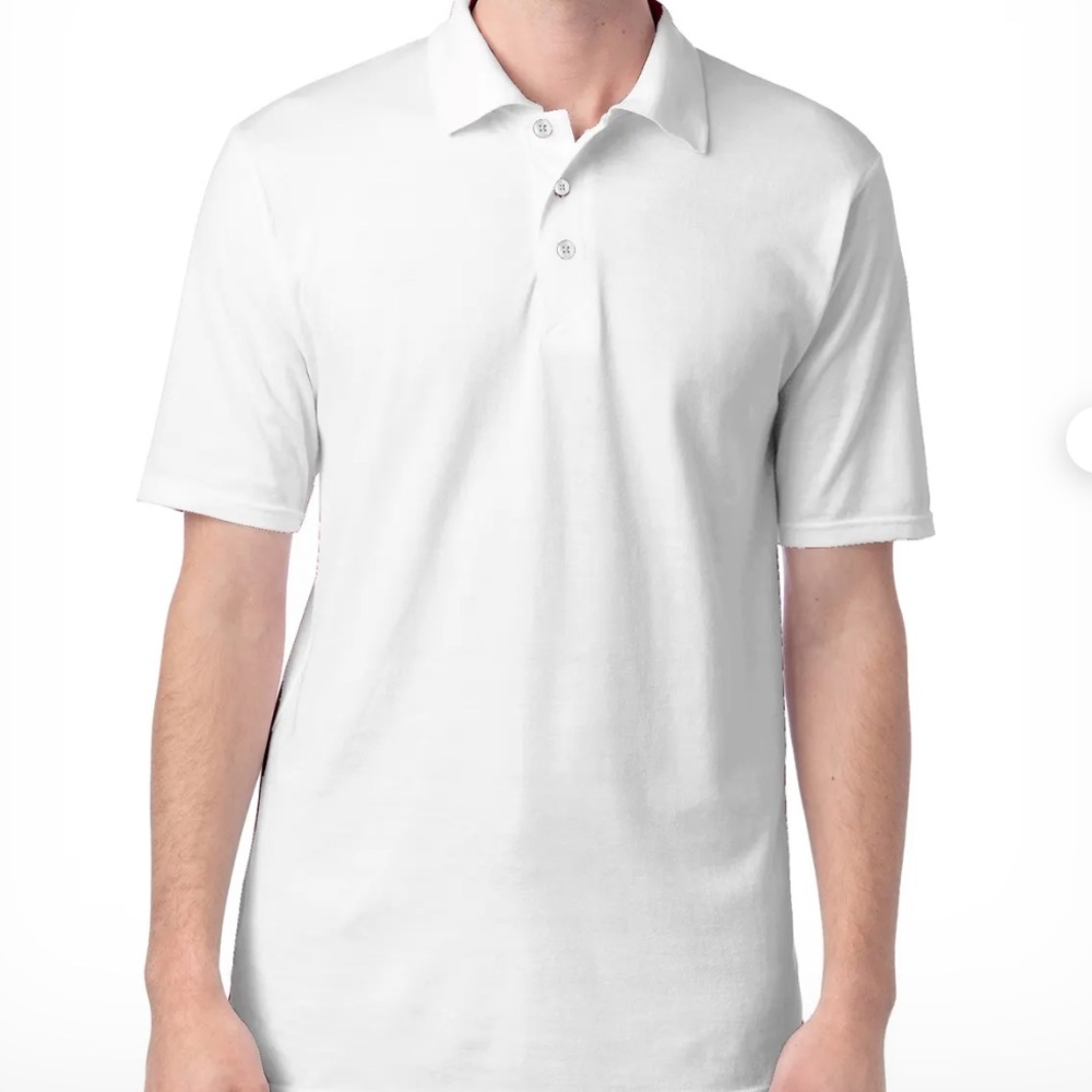 Hanes Men's X-Temp White Polo Shirt